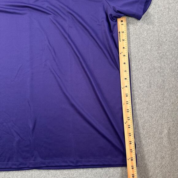 Kansas State Wildcats Nike Dri-Fit Polo Shirt Men's 3XL Purple Short Sleeve - Picture 5 of 8